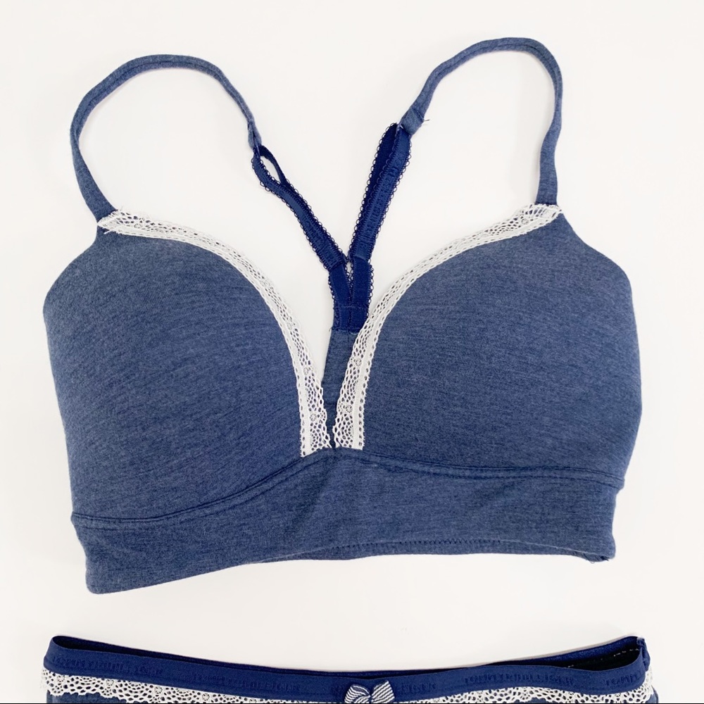 Tommy Hilfiger Longline Bra/Panty Set Heather Blue - Picture 5 of 15